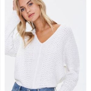 Poof off white sweater